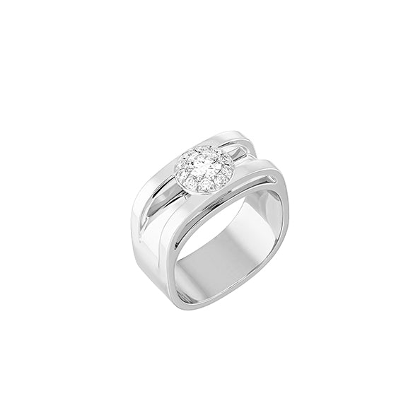 Bague Capucine or blanc 18Kt et diamants