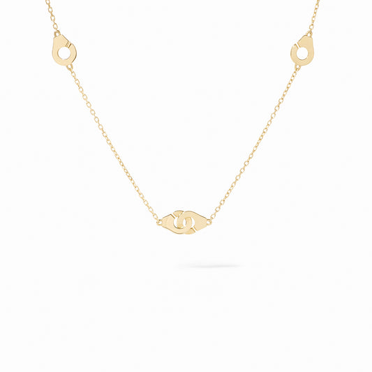 Collier Menottes R5 or jaune 18Kt