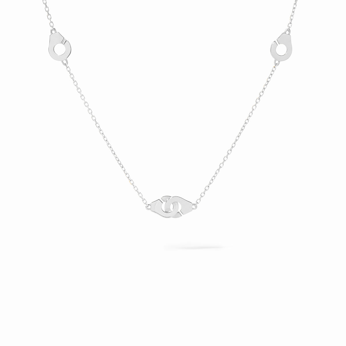 Collier Menottes R5 or blanc 18Kt