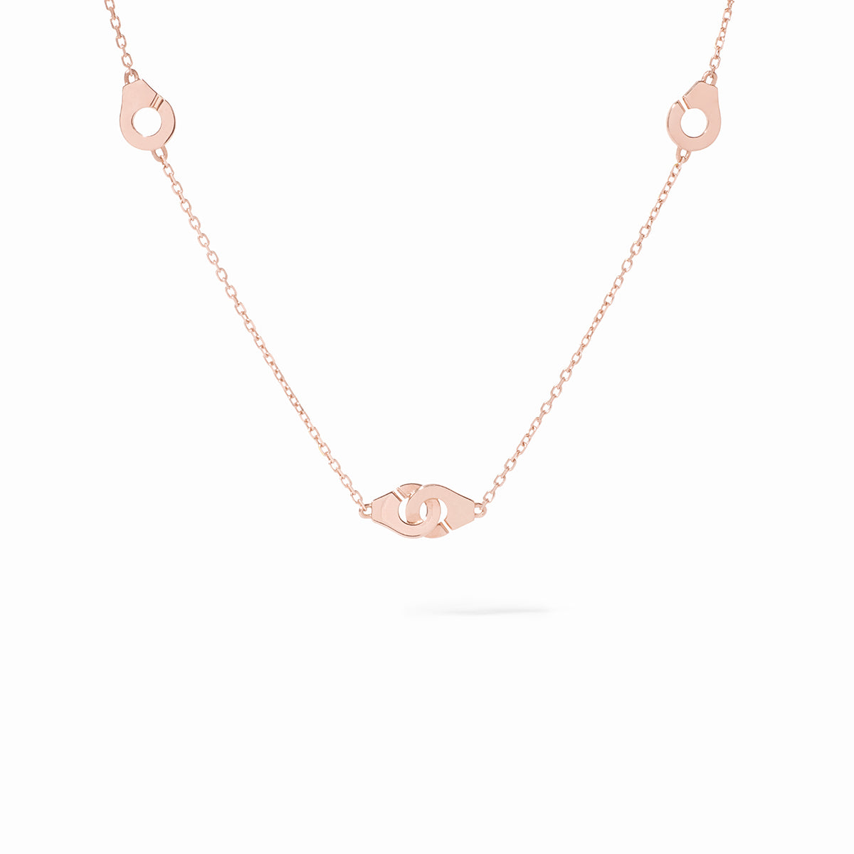 Collier Menottes R5 or rose 18Kt