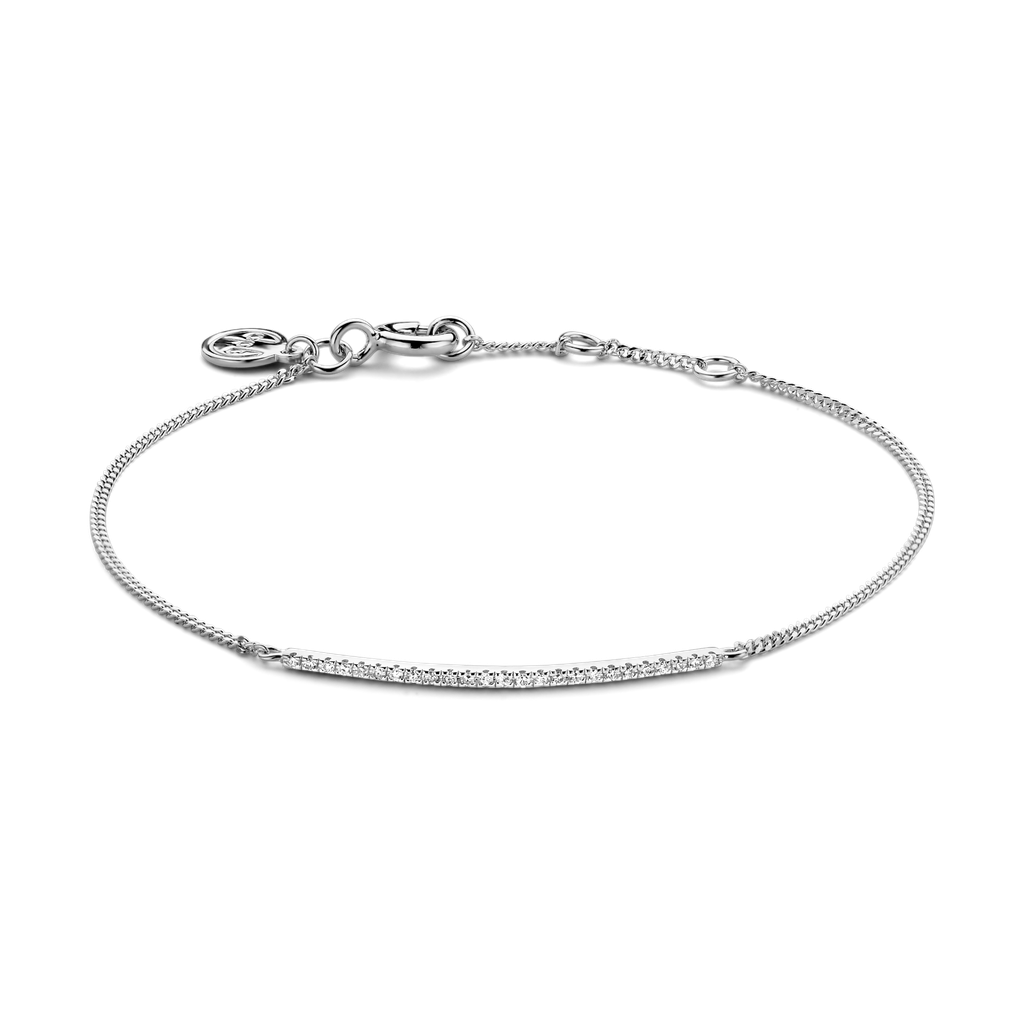 Bracelet Linea argent et diamants