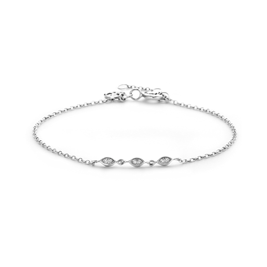 Bracelet Golden Eye argent et diamants