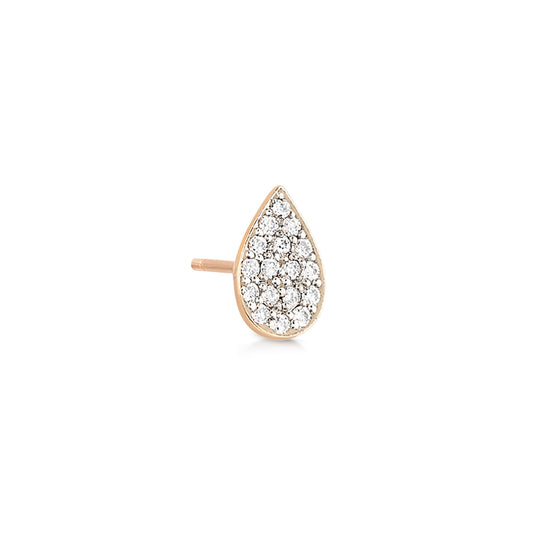 Mono boucle Diamond Bliss or rose 18Kt et diamants